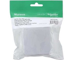 SCHNEIDER ELECTRIC Jungiamoji dėžutė „Mureva“ IP65 šviesiai pilka RAL7035, matmenys = 87x87x42, „pasidaryk pats“