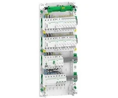 SCHNEIDER ELECTRIC iš anksto surinktas Resi9 XP PW, 4 eilių 13M: 1xAFB 1xSPD + 2xRCD + 7xC10A 1PN + 2xC16A 3PN + 1xC10A 3PN ir 1xRCD B tipo + 1xC20A 3PN