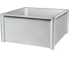 Schneider Electric Thalassa PLS serijos pilkas stiklo pluoštu armuoto poliesterio gaubtas, IP65, IK09, 270 x 270 x 135 mm