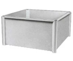 Schneider Electric Thalassa PLS serijos pilkas stiklo pluoštu armuoto poliesterio gaubtas, IP65, IK09, 270 x 270 x 135 mm