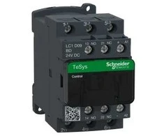 Schneider Electric Schneider Maitinimo kontaktorius 3P 9A 24V DC 1Z 1R - LC1D09BD