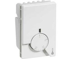 SCHNEIDER ELECTRIC LK FUGA termostatas su grindų jutikliu ir naktiniu temperatūros mažinimu, 4 m laidas, 1½ modulio, baltas, MAŽMENINĖ PAKUOTĖ