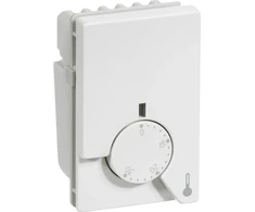 SCHNEIDER ELECTRIC LK FUGA termostatas su grindų jutikliu ir naktiniu temperatūros mažinimu, 4 m laidas, 1½ modulio, baltas, MAŽMENINĖ PAKUOTĖ
