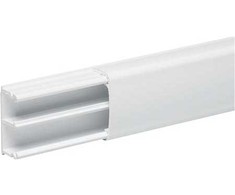 SCHNEIDER ELECTRIC Mini kabelių kanalas OptiLine-1835, 2 skyriai, aukštis 18 mm, plotis 35 mm, ilgis 2100 mm, baltas RAL 9010 plastikas