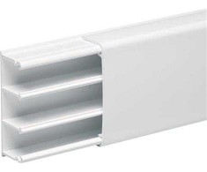 SCHNEIDER ELECTRIC Mini kabelių kanalas OptiLine-2560, 3 skyriai, aukštis 25 mm, plotis 60 mm, ilgis 2100 mm, baltas RAL 9010 plastikas