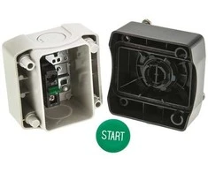 Schneider Electric XALD103 Gehäuse 1Drucktaster 1S START flach grün