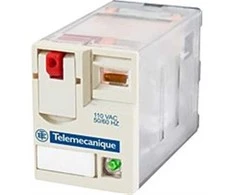Schneider Electric kištukinė galios relė, 230 V AC ritė, 10 A perjungimo srovė, 3PDT