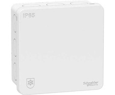 SCHNEIDER ELECTRIC MUREVA JUCTION BOX IP65, 87X87X42 MM, Baltas, HF