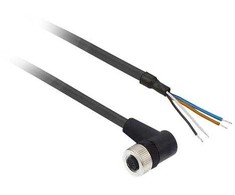 Schneider Electric Złącze żeńskie M12 kątowe 4-pinowe kabelis 10m PUR (XZCP1241L10)