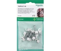 SCHNEIDER ELECTRIC Varžtinis laikiklis TCS-C3 7-10 baltas - 10 vnt.