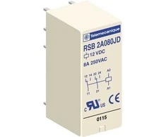 Schneider Przekaźnik interfejsowy wtykowy, Zelio RSB, 2 OZ, 12 V DC RSB2A080JD