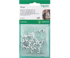SCHNEIDER ELECTRIC Thorsman spaustukai balti 25 vnt. apvalūs laidų spaustukai 5-7