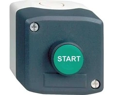 Schneider Electric XALD103 Gehäuse 1Drucktaster 1S START flach grün