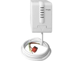 SCHNEIDER ELECTRIC KNX vožtuvo variklis su 2 skaitmeniniais įėjimais Šildymo vožtuvo valdymas Montuojamas tiesiai ant vožtuvo korpuso su pridėtais VA78/VA10 tipo adapterio žiedais