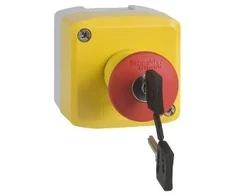 Schneider Electric XALK188F Gehäuse best. m.Pilztaster raudona