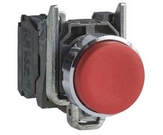 Schneider Electric 22mm valdymo mygtukas raudonas su 1R grįžtimi (XB4BL42)