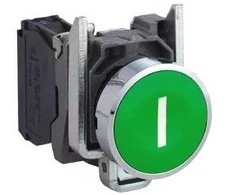 Schneider Electric Valdymo mygtukas 22mm žalias su grįžimu 1Z (XB4BA3311)