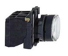 Schneider Electric XB5, baltas, 220–240 V, 50–60 Hz, 10 A, 30 mm, 57 mm