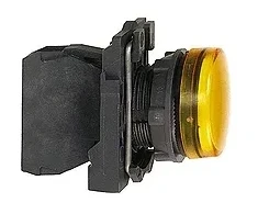 Schneider Electric XB5AVM5, geltonas, IP66, 230–240 V, 2,2 cm