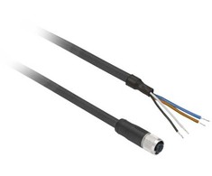 Schneider Electric XZCP1141L20, 20 m, M12, lizdas, juodas, poliuretanas (PUR), -40 - 80 °C