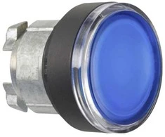 Schneider Electric ZB4BW3637 Frontelement flach blau f.Leuchtdruckt. LED D22 o.Rastung