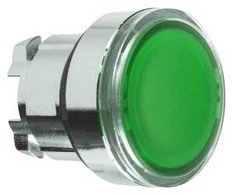 Schneider Electric ZB4, mygtukas, žalias, universalus LED, IP66, IK06, I klasė