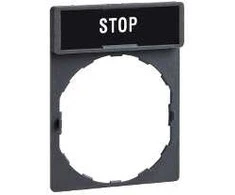 Schneider Electric 30 x 40mm aprašomasis ženklas, pažymėtas 8 x 27mm STOP (ZBY2304)