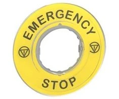 Schneider Electric Unterlegschild Emergency Stop 3D