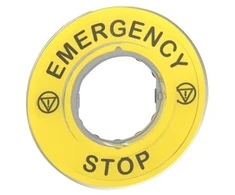 Schneider Electric Unterlegschild Emergency Stop 3D