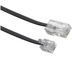 Schwaiger Modem-Kabelis RJ11 6P2C -> RJ45 8P2C 3m Juodas
