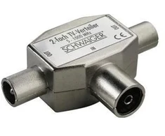 Schwaiger ASV42 531 - Cable splitter - Sidabrinis - Metal