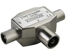 Schwaiger ASV42 531 - Cable splitter - Sidabrinis - Metal