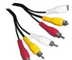 Schwaiger CIK5015 533 kompozicinė jungtis 1,5 m 3 x RCA juoda