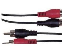 Schwaiger CIK5125, 2 x RCA, kištukas, 2 x RCA, kištukas, 10 m, juodas