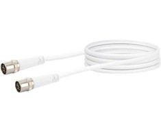 Schwaiger Schwaiger Koaxialkabel Klasse A + 10 dB 1.5 m Vodafon baltas