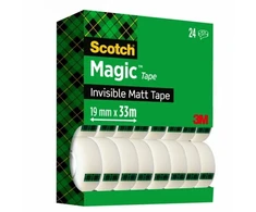 Scotch Magic biuro juosta (8-1933R24TPR), matinė, 19mm, 33m, 24 vnt.