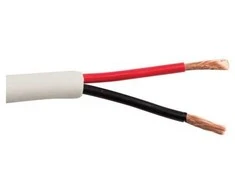 SCP 16/2OFC-LSZH-WT - 1,31 mm² 2 laidininkų, profesionalios klasės specialiųjų įrenginių kabelis, mažai dūmų / be halogenų, 152 m dėžutė, baltos spalvos