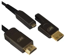 SCP 995AOC-10M-LSZH, 10 m, 2 x HDMI A tipo (standartinis), HDMI D tipo (mikro), 3D, garso grąžinimo kanalas (ARC), juodas