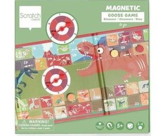 Scratch Magnetinis žaidimas „Žąsis“ su besisukančiais dinozaurais