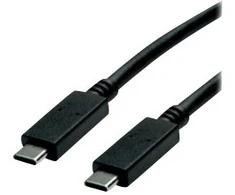 Secomp Roline žalias USB kabelis USB 3.2 Gen2 (USB 3.1 Gen2) USB-C™ kištukas 0,5 m Juodas Ekranuotas, TPE apvalkalas, be halogenų 11.44.9052
