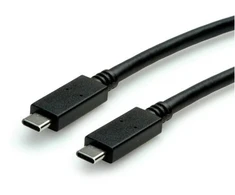Secomp Roline žalias USB kabelis USB 3.2 Gen2 (USB 3.1 Gen2) USB-C™ kištukas 0,5 m Juodas Ekranuotas, TPE apvalkalas, be halogenų 11.44.9052