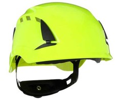 3M SecureFit X5514V-CE-4 Apsauginis šalmas, ventiliuojamas, su UV jutikliu, neoninės žalios spalvos, EN 397 (X5514V-CE-4)
