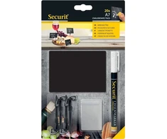 Securit® 20 dvipusių A7 formato juodų kartono lapų