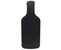 Plakatas Securit FB-BOTTLE, 300 x 500 mm, melaminas, derva, lipdukas „Velcro“, juodas