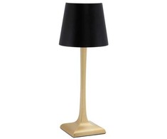 Lampa stołowa Securit Securit® LED bordlampe ROMA, ledningsfri og genopladelig, gylden/sort