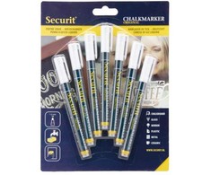Securit Chalkmarker balta 1-2mm 7stk/pak (7 stk.)
