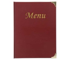 Securit ® A4 BASIC okładka menu w czerwonym