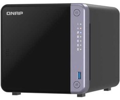 Serveris Qnap Systems QNAP TS-432X-4G 24TB WD Raudona Plus NAS rinkinys, NAS su 2 x 12TB WD Raudona Plus 3,5 colio SATA kietaisiais diskais