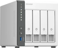 Serveris Qnap Systems QNAP TS-433-4G 24TB WD Raudona Plus NAS paketas su 4x 6TB WD Raudona Plus 3,5 colio SATA kietuoju disku