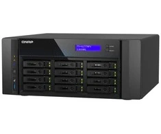 Serveris QNAP 12 skyrių 2,5 colio SATA visiškai „flash“ stalinio kompiuterio NAS